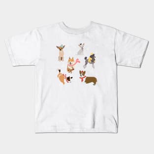 Winter dogs Kids T-Shirt